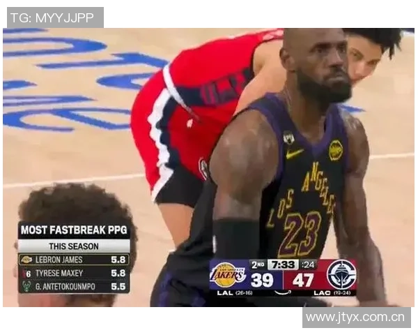 本赛季快攻得分排行榜：詹姆斯领衔马克西紧随其后字母哥与小卡紧追不舍